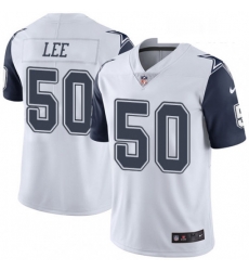 Youth Nike Dallas Cowboys 50 Sean Lee Limited White Rush Vapor Untouchable NFL Jersey