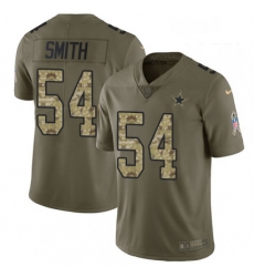 Youth Nike Dallas Cowboys 54 Jaylon Smith Limited OliveCamo 2017 Salute to Service NFL Jersey