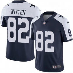 Youth Nike Dallas Cowboys 82 Jason Witten Navy Blue Throwback Alternate Vapor Untouchable Limited Player NFL Jersey