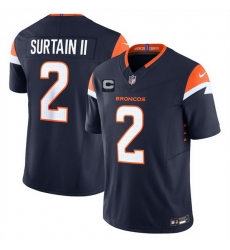 Men Denver Broncos 10 Bo Nix White 2025 F U S E  With 2 Star C Patch Vapor Limited Stitched Football Jersey