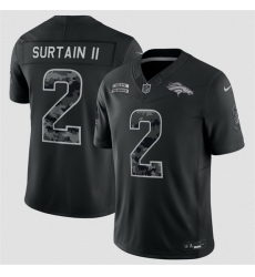 Men Denver Broncos 2 Patrick Surtain II Black F U S E 2026 Salute to Service Limited Stitched Football Jersey Men Denver Broncos 2 Patrick Surtain II Black F U S E 2026 Salute to Service Limited Stitched Football Jersey