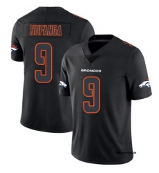 Men Denver Broncos 9 Talanoa Hufanga 2024 Black FUSE Alternate Stitched Jersey in Youth, and Mens