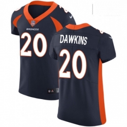 Men Nike Denver Broncos 20 Brian Dawkins Navy Blue Alternate Vapor Untouchable Elite Player NFL Jersey