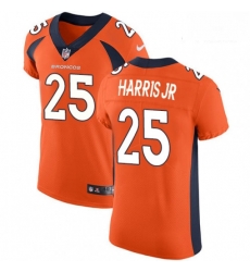 Men Nike Denver Broncos 25 Chris Harris Jr Orange Team Color Vapor Untouchable Elite Player NFL Jersey