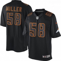 Men Nike Denver Broncos 58 Von Miller Limited Black Impact NFL Jersey