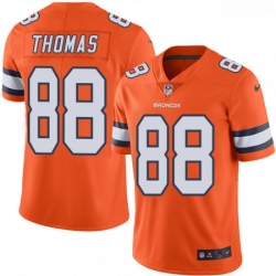 Men Nike Denver Broncos 88 Demaryius Thomas Elite Orange Rush Vapor Untouchable NFL Jersey