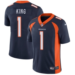 Nike Broncos #1 Marquette King Navy Blue Alternate Mens Stitched NFL Vapor Untouchable Limited Jersey