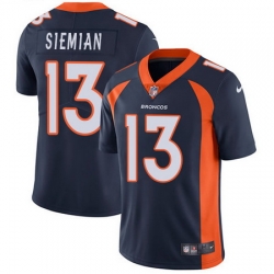 Nike Broncos #13 Trevor Siemian Navy Blue Alternate Mens Stitched NFL Vapor Untouchable Limited Jersey