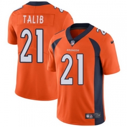 Nike Broncos #21 Aqib Talib Orange Team Color Mens Stitched NFL Vapor Untouchable Limited Jersey