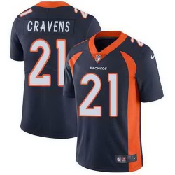 Nike Broncos 21 Su a Cravens Navy Alternate Vapor Untouchable Limited Jersey