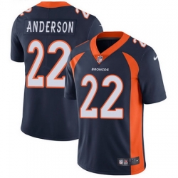 Nike Broncos #22 C J  Anderson Navy Blue Alternate Mens Stitched NFL Vapor Untouchable Limited Jersey