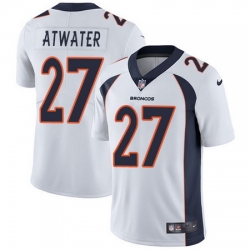 Nike Broncos #27 Steve Atwater White Mens Stitched NFL Vapor Untouchable Limited Jersey