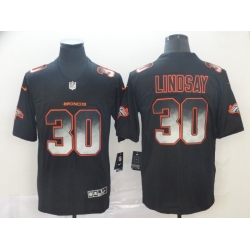 Nike Broncos 30 Phillip Lindsay Black Arch Smoke Vapor Untouchable Limited Jersey