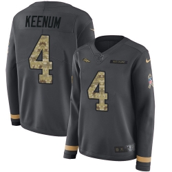 Nike Broncos #4 Case Keenum Anthracite Salute to Service