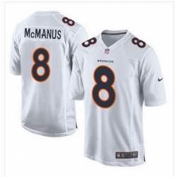 Nike Broncos #8 Brandon McManus White Mens Stitched NFL Game Event Jersey