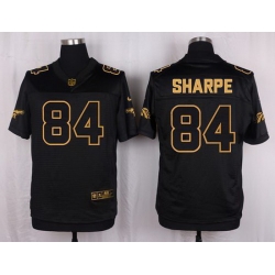 Nike Broncos #84 Shannon Sharpe Black Mens Stitched NFL Elite Pro Line Gold Collection Jersey