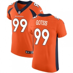 Nike Broncos #99 Adam Gotsis Orange Team Color Mens Stitched NFL Vapor Untouchable Elite Jersey