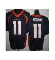 Nike Denver Broncos 11 Trindon Holliday Blue Elite NFL Jersey