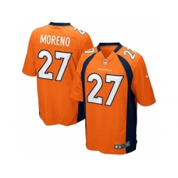 Nike Denver Broncos 27 Knowshon Moreno orange Game NFL Jersey