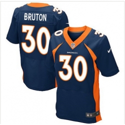 Nike Denver Broncos #30 David Bruton Navy Blue Alternate Mens Stitched NFL New Elite Jersey