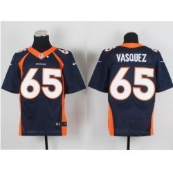 Nike Denver Broncos 65 Louis vasquez blue Elite NFL Jersey