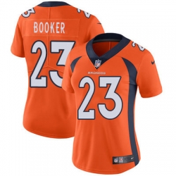 Nike Broncos #23 Devontae Booker Orange Team Color Womens Stitched NFL Vapor Untouchable Limited Jersey