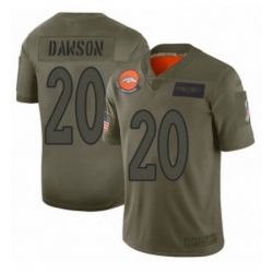 Womens Denver Broncos 20 Duke Dawson Limited Camo 2019 Salute to Service Football Jersey