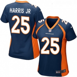 Womens Nike Denver Broncos 25 Chris Harris Jr Game Navy Blue Alternate NFL Jersey