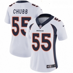 Womens Nike Denver Broncos 55 Bradley Chubb White Vapor Untouchable Elite Player NFL Jersey