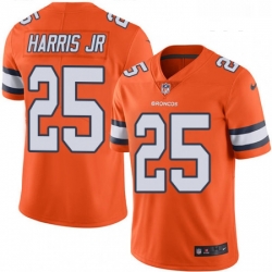 Youth Nike Denver Broncos 25 Chris Harris Jr Limited Orange Rush Vapor Untouchable NFL Jersey