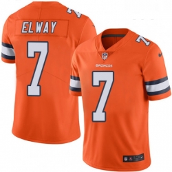 Youth Nike Denver Broncos 7 John Elway Limited Orange Rush Vapor Untouchable NFL Jersey