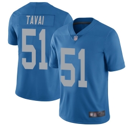 Lions 51 Jahlani Tavai Blue Throwback Men Stitched Football Vapor Untouchable Limited Jersey