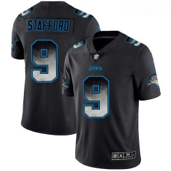 Lions 9 Matthew Stafford Black Men Stitched Football Vapor Untouchable Limited Smoke Fashion Jersey