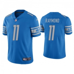 Men Detroit Lions 11 Kalif Raymond Blue Vapor Untouchable Limited Stitched Jersey