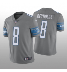 Men Detroit Lions 8 Josh Reynolds Grey Vapor Untouchable Limited Stitched Jersey