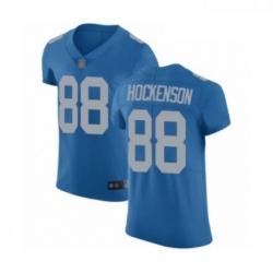 Men Detroit Lions 88 TJ Hockenson Blue Alternate Vapor Untouchable Elite Player Football Jersey