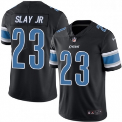 Men Nike Detroit Lions 23 Darius Slay Jr Limited Black Rush Vapor Untouchable NFL Jersey