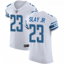 Men Nike Detroit Lions 23 Darius Slay Jr White Vapor Untouchable Elite Player NFL Jersey