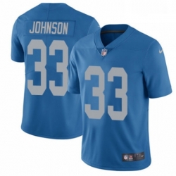 Men Nike Detroit Lions 33 Kerryon Johnson Blue Alternate Vapor Untouchable Limited Player NFL Jersey