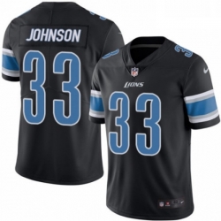 Men Nike Detroit Lions 33 Kerryon Johnson Limited Black Rush Vapor Untouchable NFL Jersey