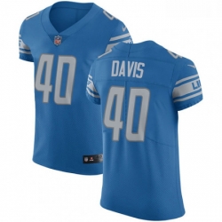 Men Nike Detroit Lions 40 Jarrad Davis Light Blue Team Color Vapor Untouchable Elite Player NFL Jersey