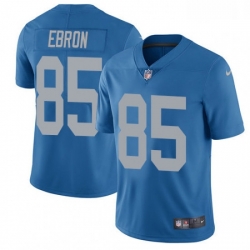 Men Nike Detroit Lions 85 Eric Ebron Limited Blue Alternate Vapor Untouchable NFL Jersey