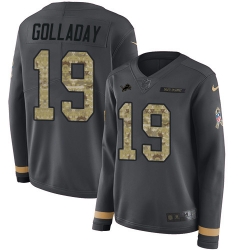 Nike Lions #19 Kenny Golladay Anthracite Salute to Service Jersey