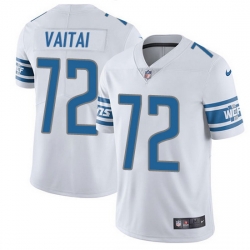 Nike Lions 72 Halapoulivaati Vaitai White Men Stitched NFL Vapor Untouchable Limited Jersey