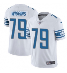 Nike Lions 79 Kenny Wiggins White Men Stitched NFL Vapor Untouchable Limited Jersey