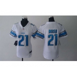 Nike Women NFL Detroit Lions #21 Reggie Bush white Jerseys