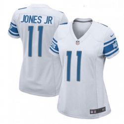 Womens Nike Detroit Lions 11 Marvin Jones Jr Game White NFL Jersey