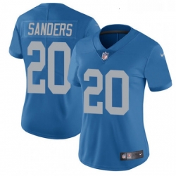 Womens Nike Detroit Lions 20 Barry Sanders Elite Blue Alternate NFL Jersey