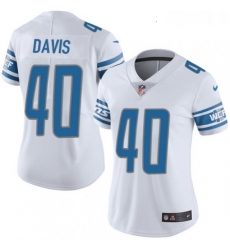 Womens Nike Detroit Lions 40 Jarrad Davis Elite White NFL Jersey