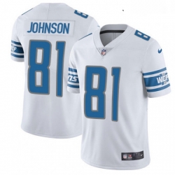 Youth Nike Detroit Lions 81 Calvin Johnson Limited White Vapor Untouchable NFL Jersey